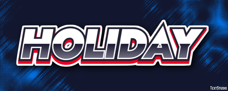 Holiday Tekst Effect