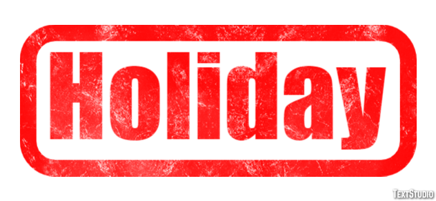 Holiday テキスト効果