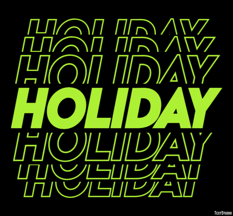 Holiday Efeito de texto