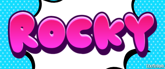 Rocky Effetto testo