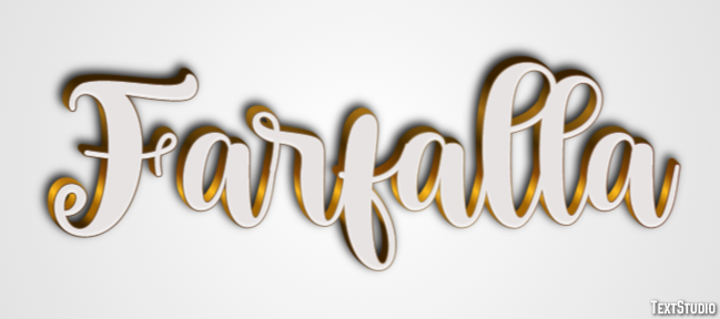 Farfalla Text Effect