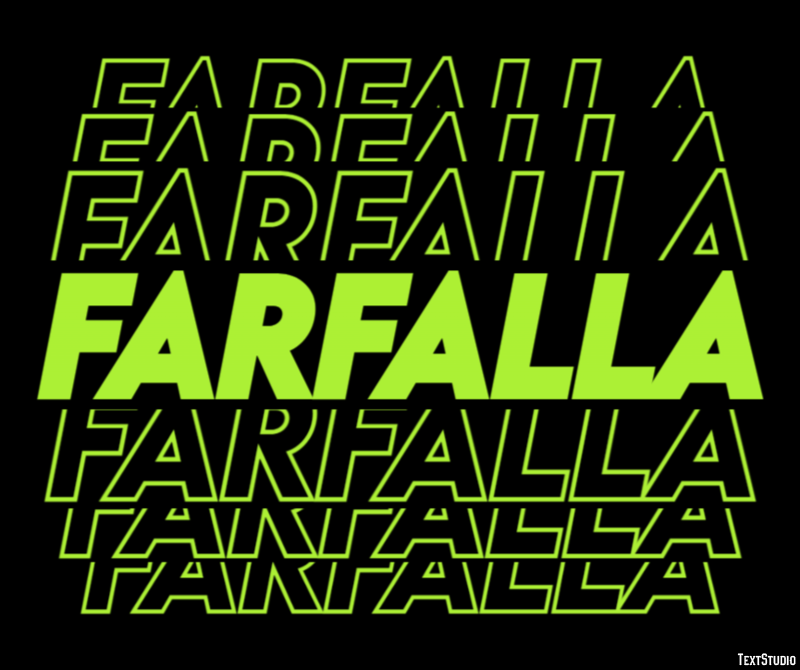 Farfalla Text Effect