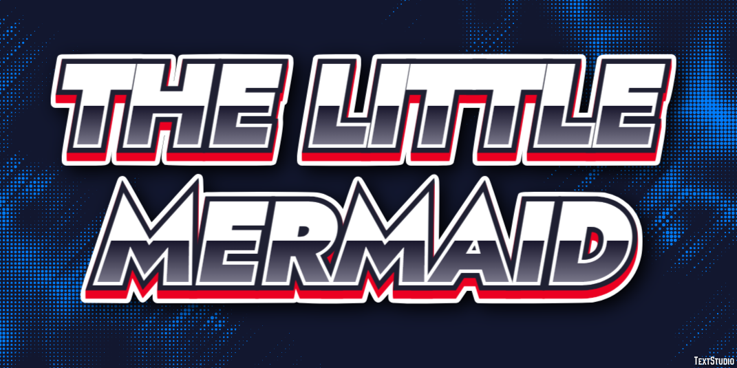 The Little Mermaid Text Effect