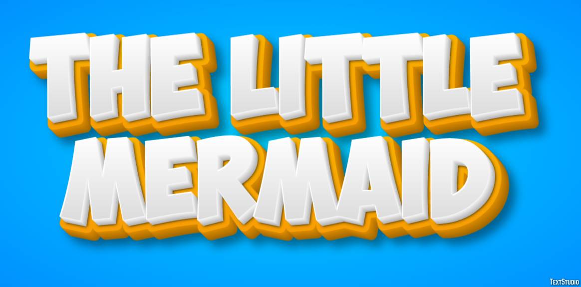 The Little Mermaid Text Effect