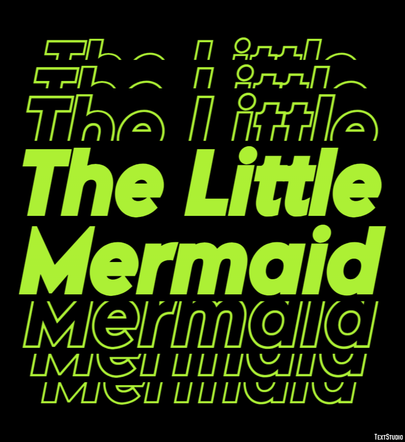 The Little Mermaid Text Effect