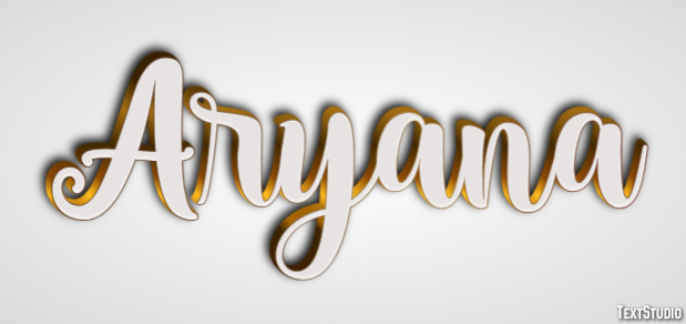 Aryana Text effect