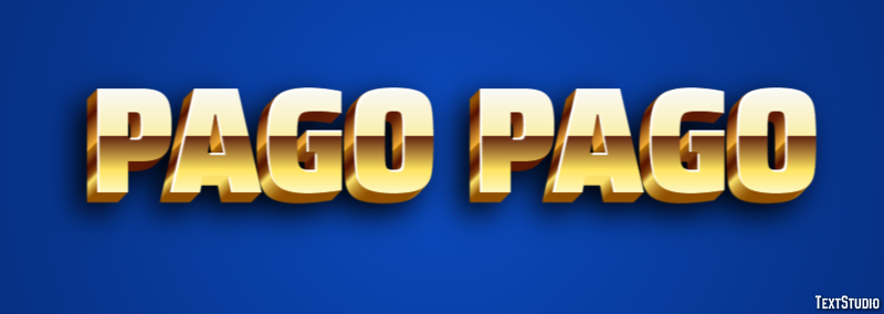 Pago Pago Эффект текста