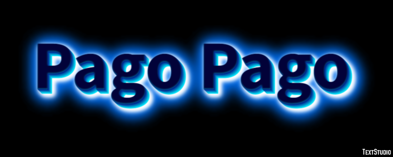 Pago Pago Эффект текста
