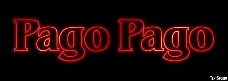 Pago Pago Efekt tekstowy