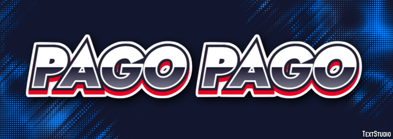 Pago Pago Efeito de texto
