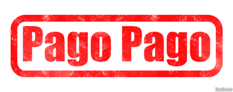 Pago Pago Efeito de texto