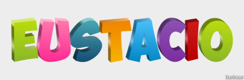 Eustacio Efecto de texto