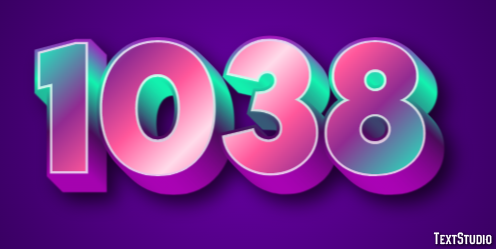 1038 Effetto testo