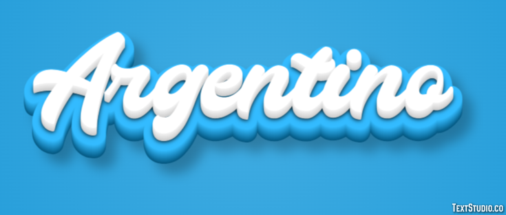 Argentino Effetto testo