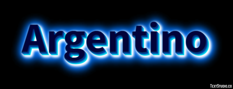 Argentino Effetto testo