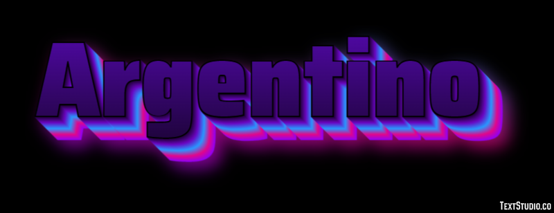 Argentino Effetto testo