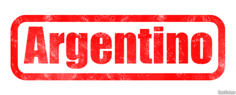 Argentino Effetto testo