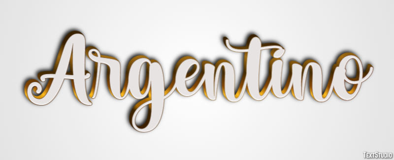 Argentino Effetto testo