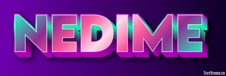 Nedime Texteffekt