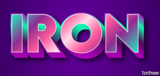 Iron Texteffekt