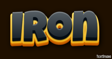 Iron テキスト効果
