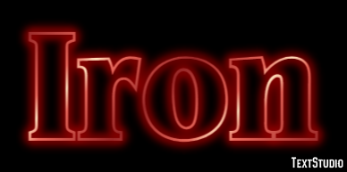 Iron Text Effect