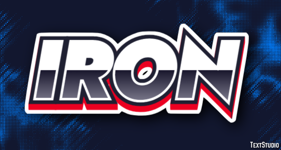 Iron Text Effect
