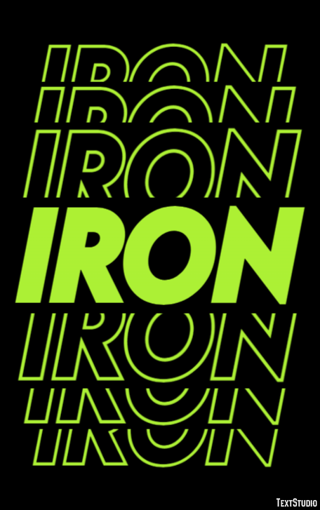 Iron Text Effect