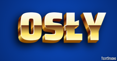 Osły Texteffekt