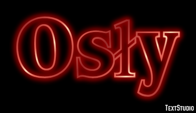 Osły Texteffekt
