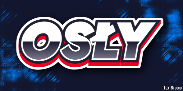 Osły Texteffekt