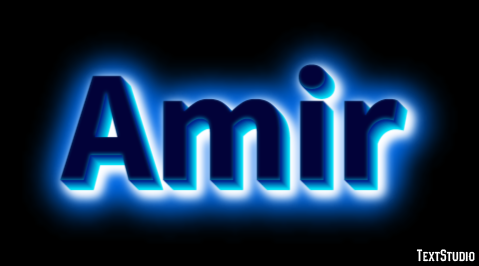 Amir Efecto de Texto