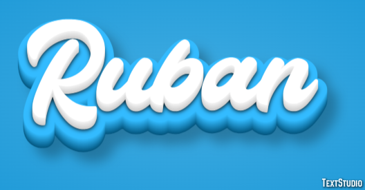 Ruban Text effect