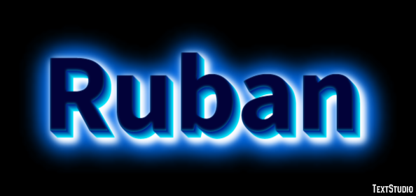 Ruban Text effect