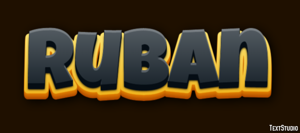 Ruban Text effect