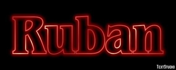 Ruban Text effect