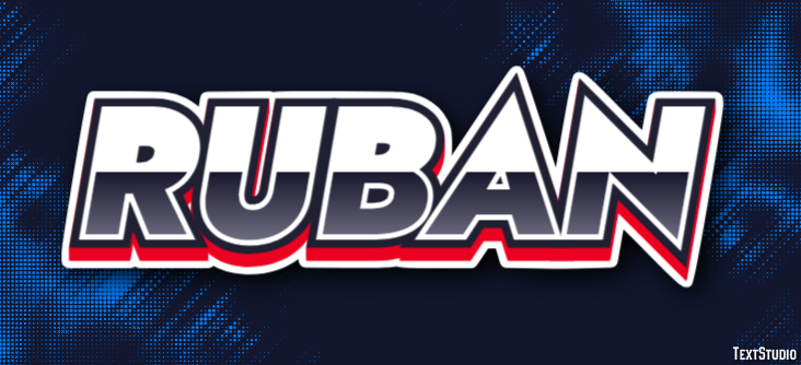 Ruban Text effect