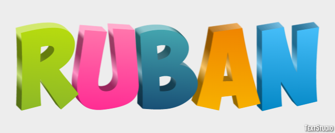 Ruban Text effect