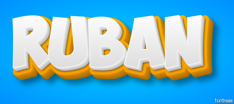 Ruban Text effect