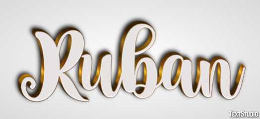 Ruban Text effect