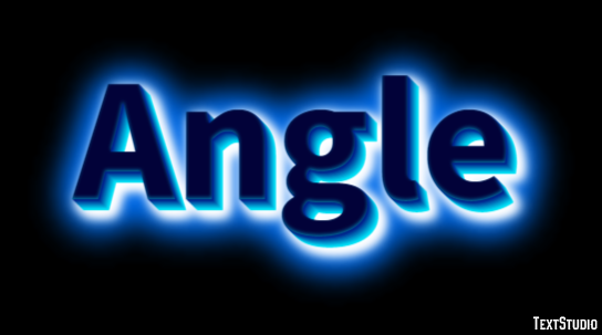 Angle Text Effect