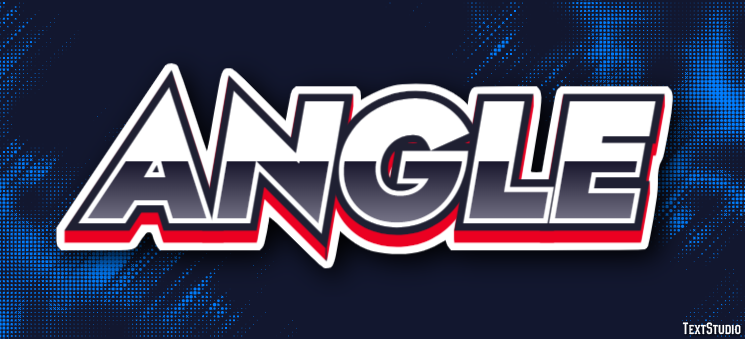 Angle Text Effect