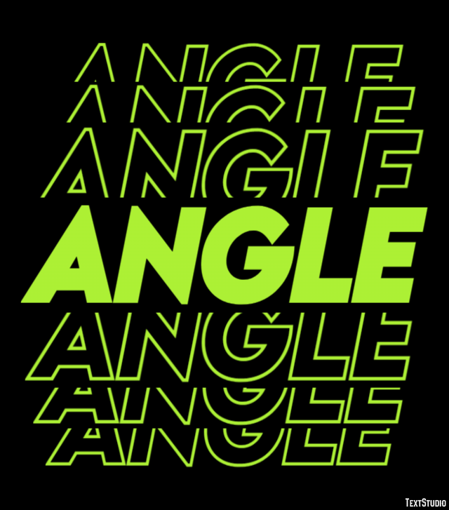 Angle Text Effect
