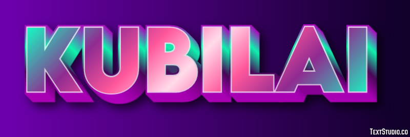 Kubilai Text Effect