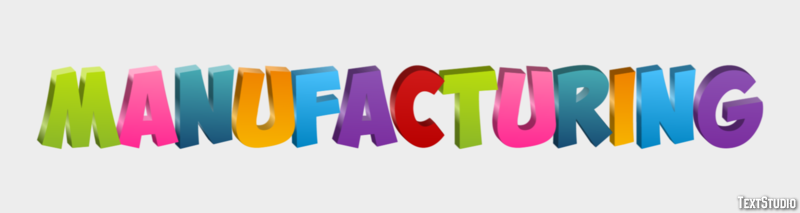 Manufacturing Effetto testo