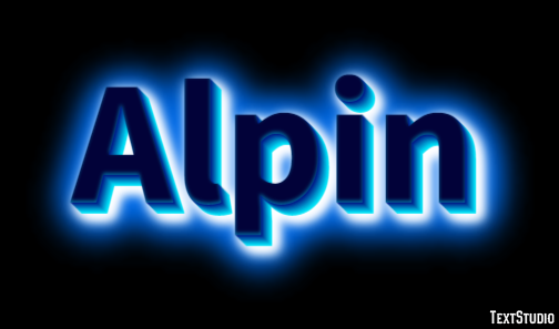 Alpin Text effect