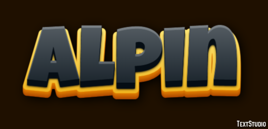 Alpin Text effect