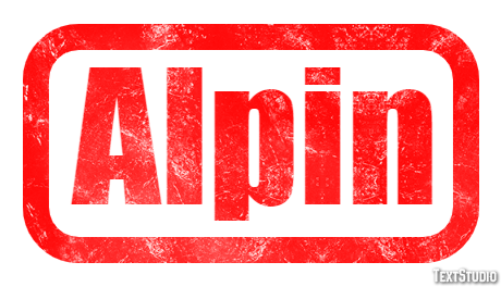 Alpin Text effect
