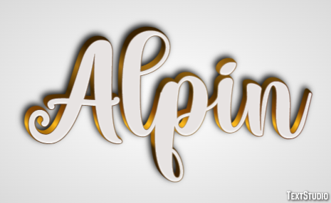 Alpin Text effect