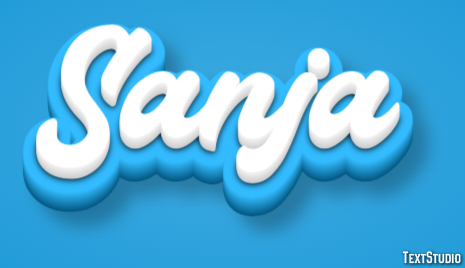 Sanja Text effect